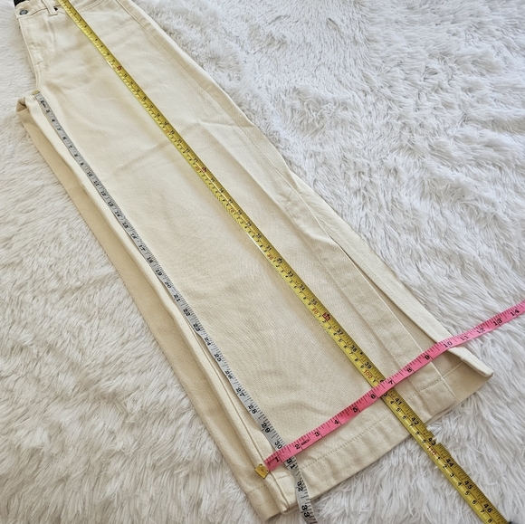 Banana republic high rise wide leg side slit denim 27/4 - Picture 14 of 16